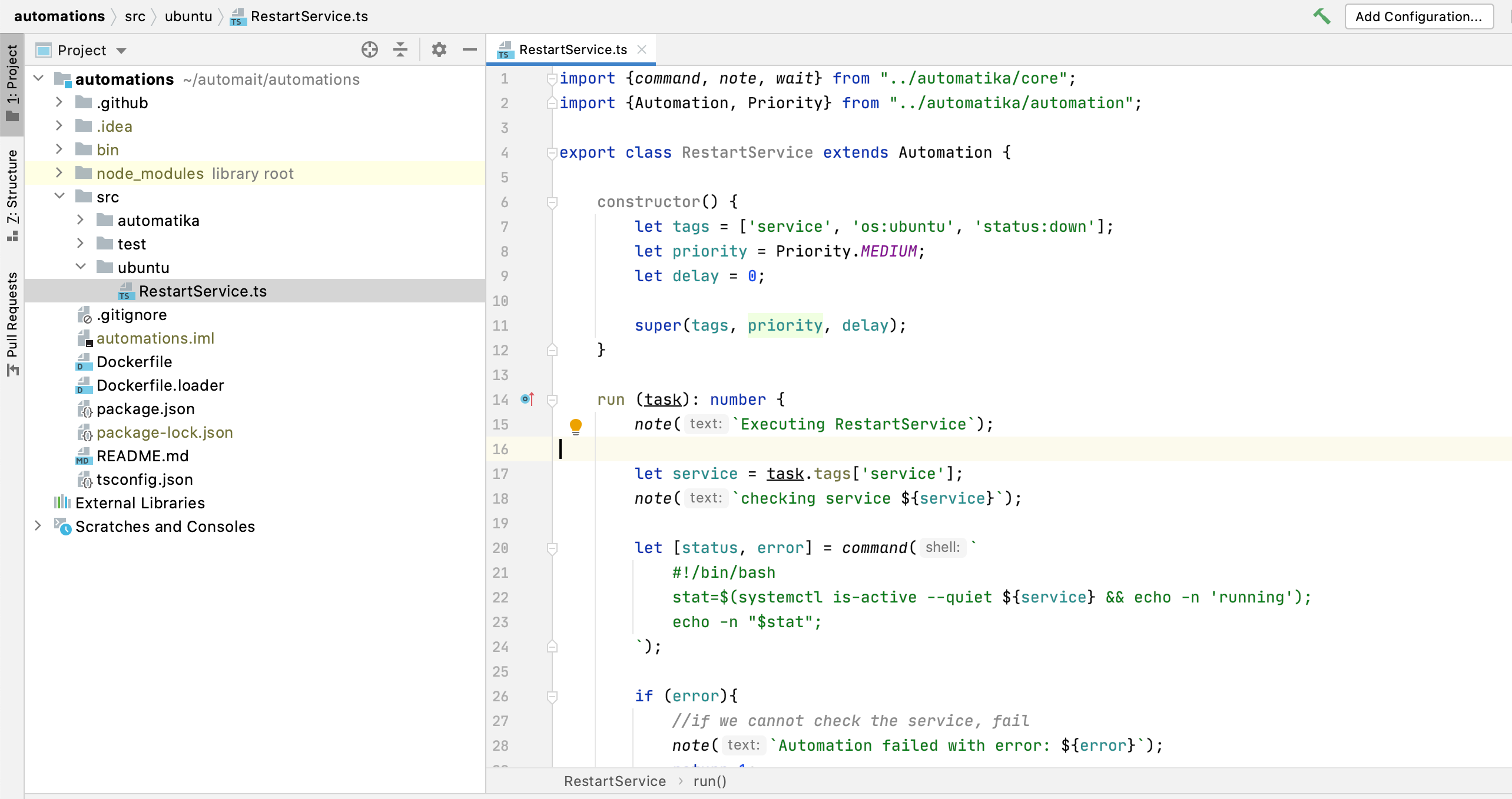 automation project_structure